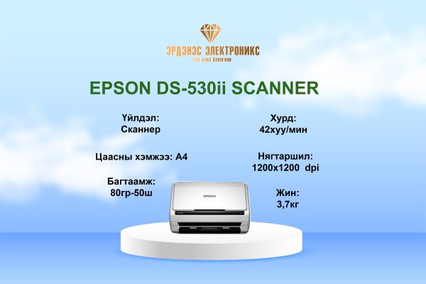 EPSON DS-530ii ХУРДНЫ СКАННЕР
